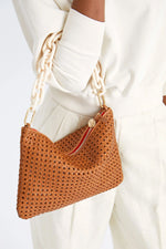 Clare V Shortie Bag Strap in Cream Resin