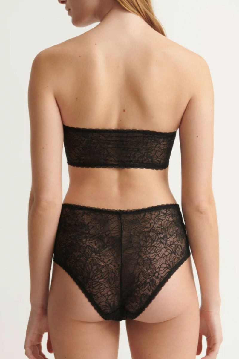 Skin Livia High Rise Cheeky Underwear in Black