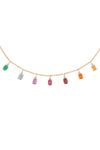 Valley Rose Rainbow Fringe Necklace