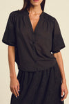 Trovata Loren Blouse in Black Handkerchief Eyelet