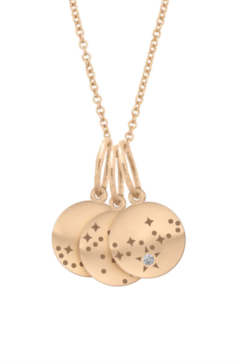 Valley Rose 14K Gold and Diamond Mini Constellation Charms