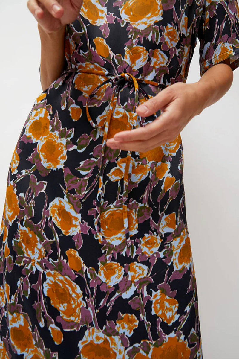No.6 Lola Dress in Gold Roses