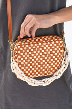 Clare V Shortie Bag Strap in Cream Resin