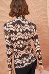 Ulla Johnson Aurelia Turtleneck Top in Obsidian