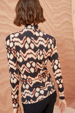 Ulla Johnson Aurelia Turtleneck Top in Obsidian