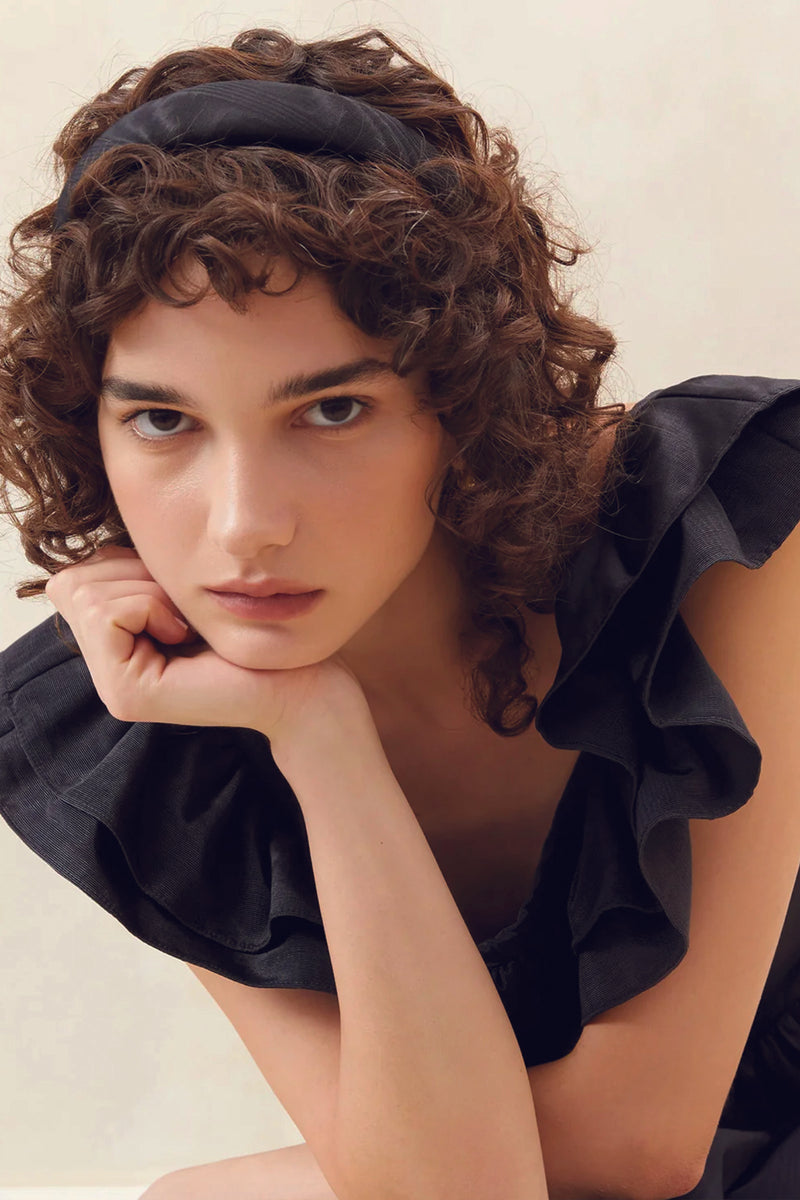 Loeffler Randall Marina Puffy Headband in Black