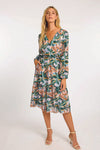 Caballero Quinn Dress in Sea Leaves