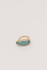 Melissa Joy Manning Limited Edition Turquoise Ring in 14K Gold