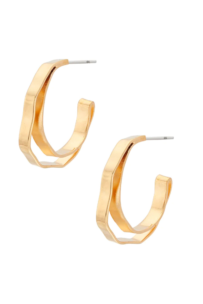 SOKO Fuliwa 24K Plated Gold Mini Hoops