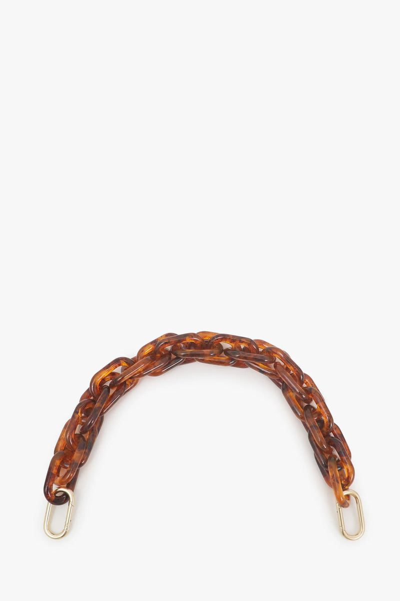 Clare V. Shortie Strap in Tortoise Acrylic