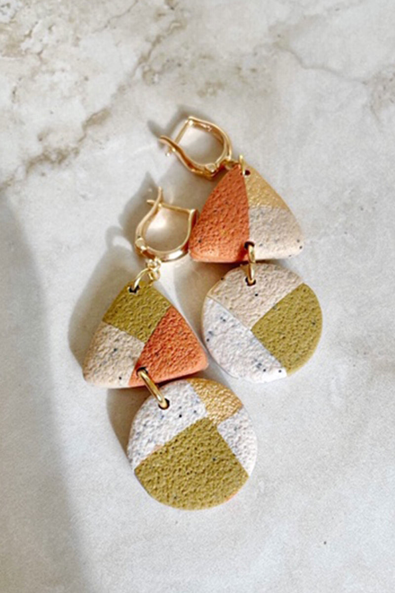Elizaberry Ziva Earrings in 70s Love Shack
