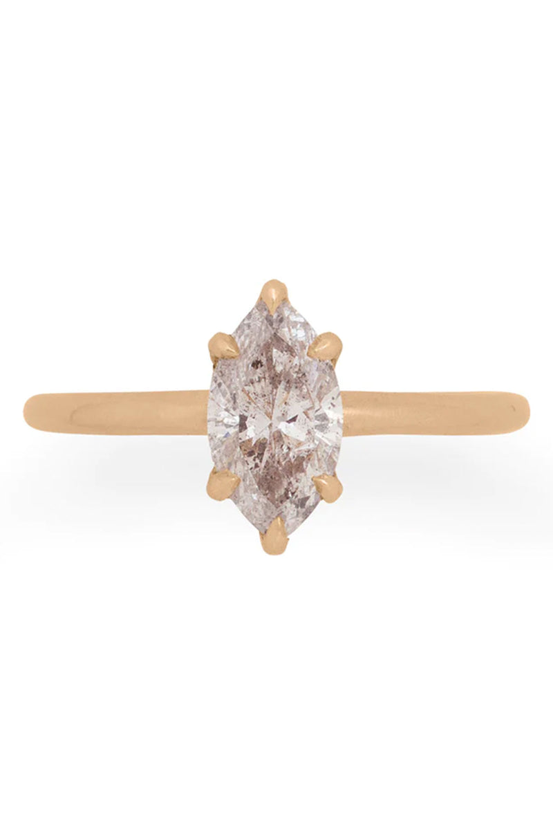 Valley Rose Isla Marquise Diamond Ring