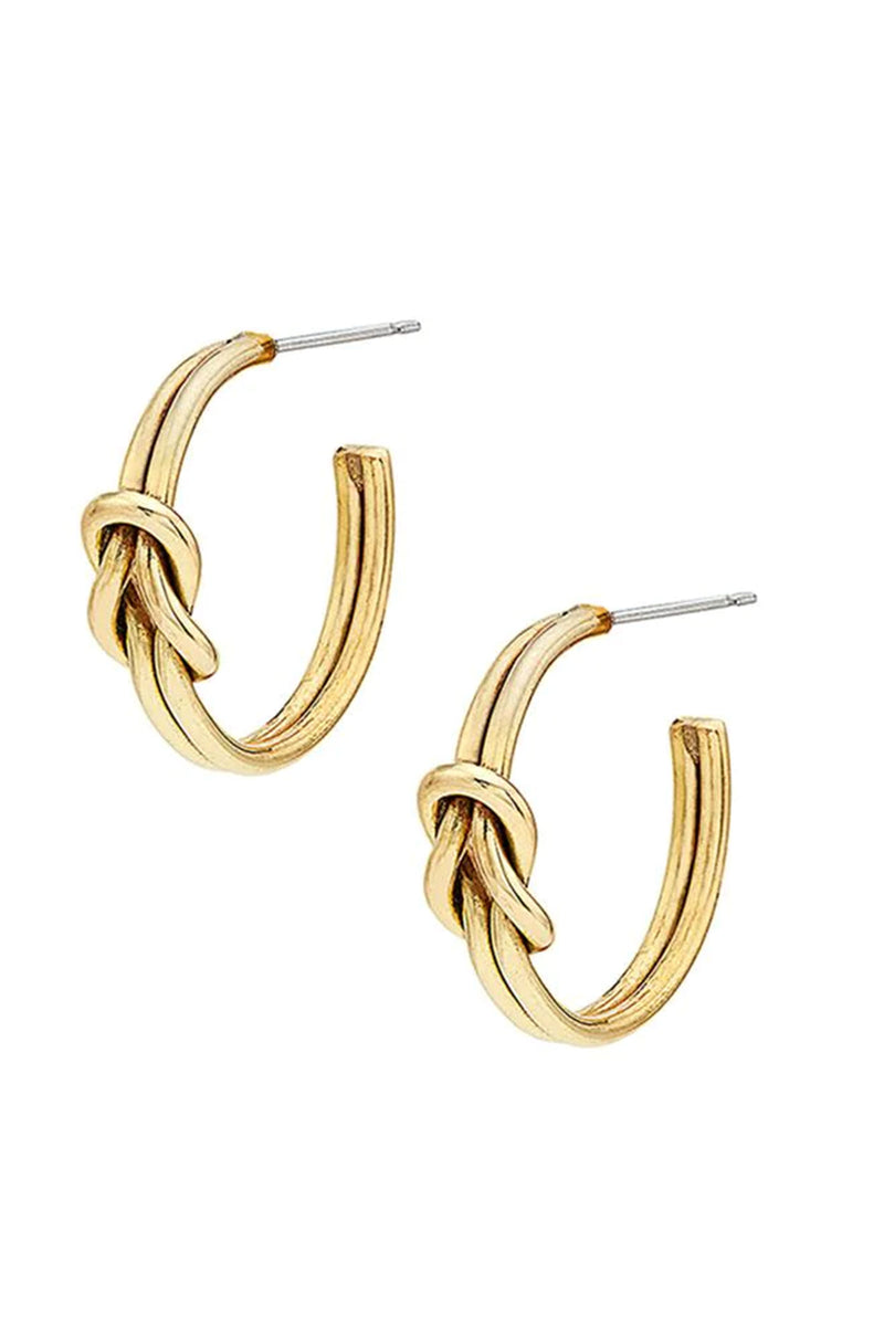 Soko Sayo Hoops 24K Gold Plated Brass