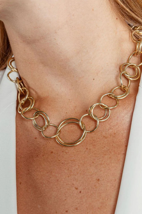 Soko Nia Collar Necklace 24k Gold Plated Brass