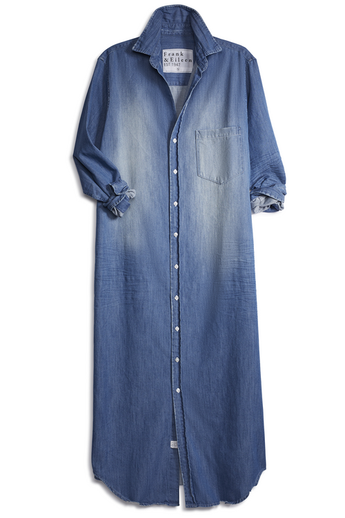 Frank and Eileen "Rory" Woven Long Dress in Distressed Wintage Wash