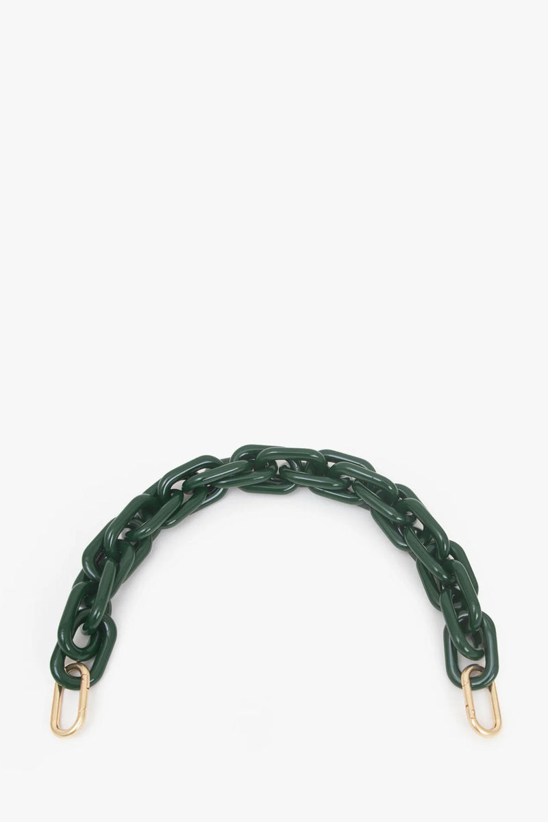Clare V. Shortie Strap in Fern Acrylic
