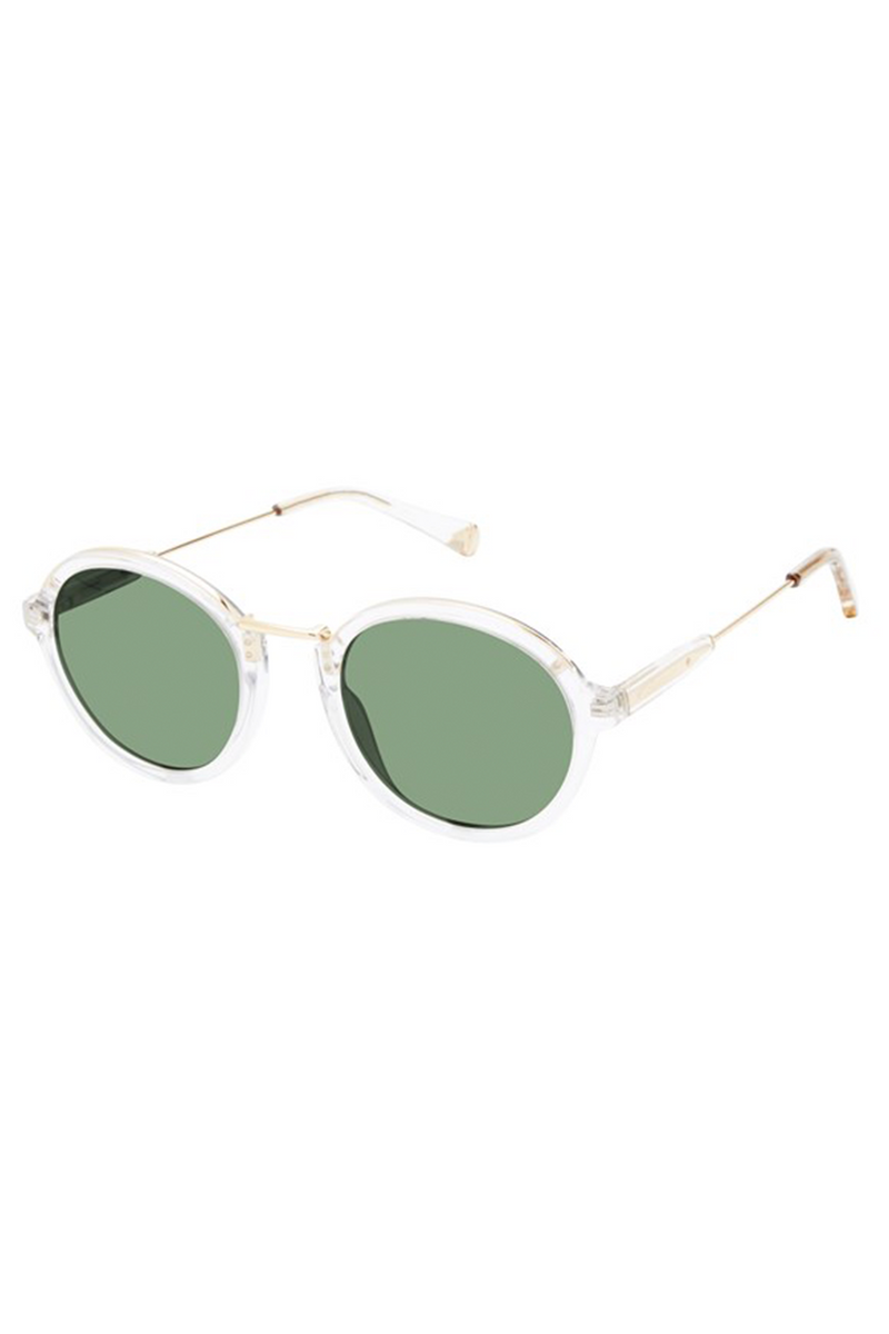 Kate Young for Tura "Fiona" Sunglasses in Crystal