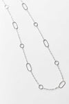 Melissa Joy Manning 20" Sterling Silver Multi Shape Chain
