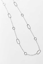Melissa Joy Manning 20" Sterling Silver Multi Shape Chain