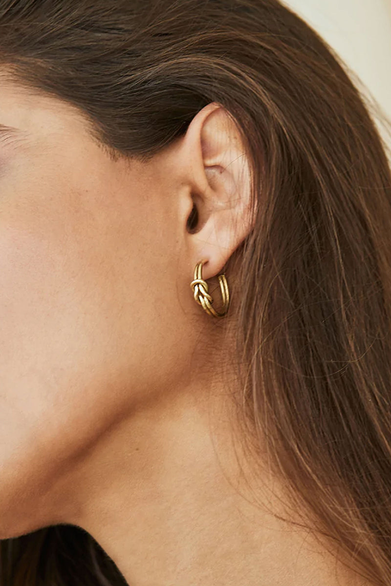Soko Sayo Hoops 24K Gold Plated Brass