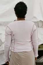 Base Range Sun Longsleeve Cotton Top in Nimbus Purple