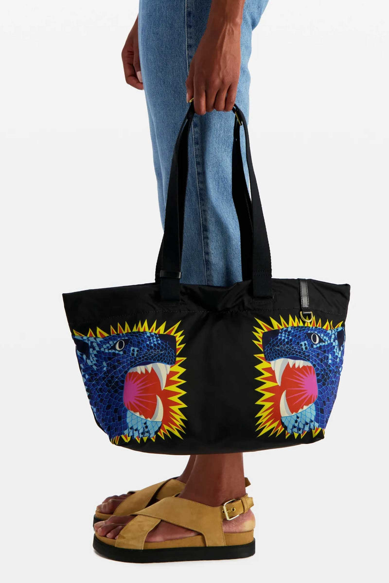 Inoui Editions Carrier Neofelis Strap Bag in Black
