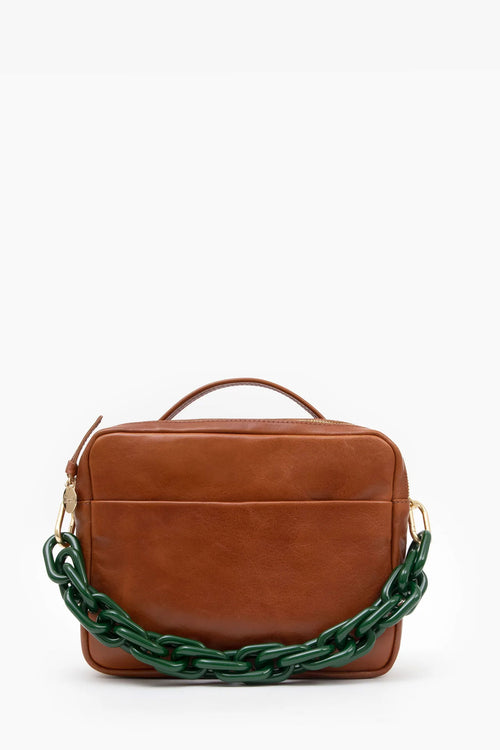 Clare V. Shortie Strap in Fern Acrylic