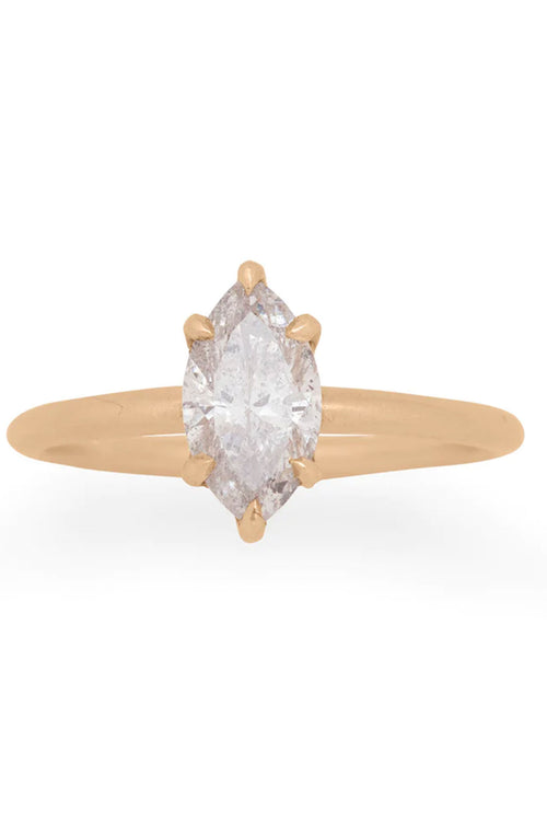 Valley Rose Isla Marquise Diamond Ring