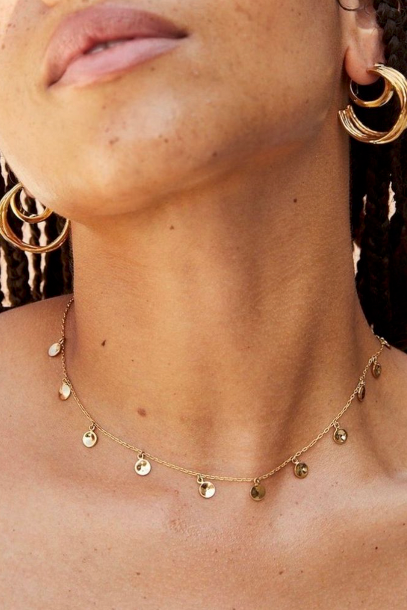 Soko Jepesi Necklace in 24k Gold Plated Brass