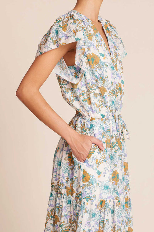 Trovata Kristi Dress in Violet Tendril