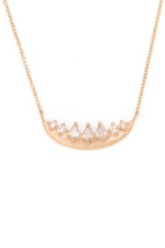 Valley Rose Astrea Crescent Necklace