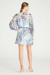 Monique Lhuillier Long Sleeve Short Dress in Painted Bouquet