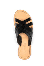 Cocobelle Siena Leather Sandal in Black