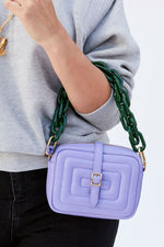 Clare V. Shortie Strap in Fern Acrylic