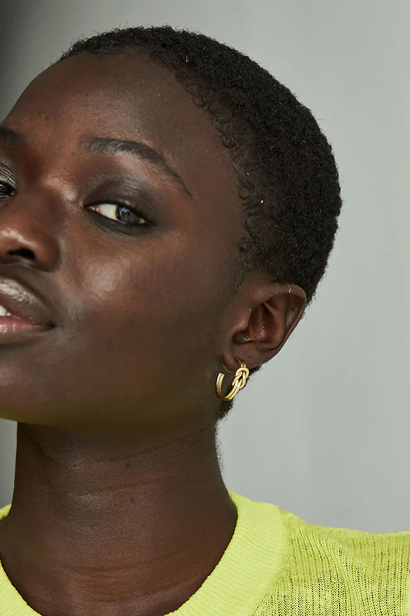 Soko Sayo Hoops 24K Gold Plated Brass