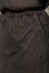 Base Range Dydine Skirt in Black Linen