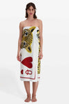 Inoui Editions Fouta 100 Queen Cheetah in Yellow