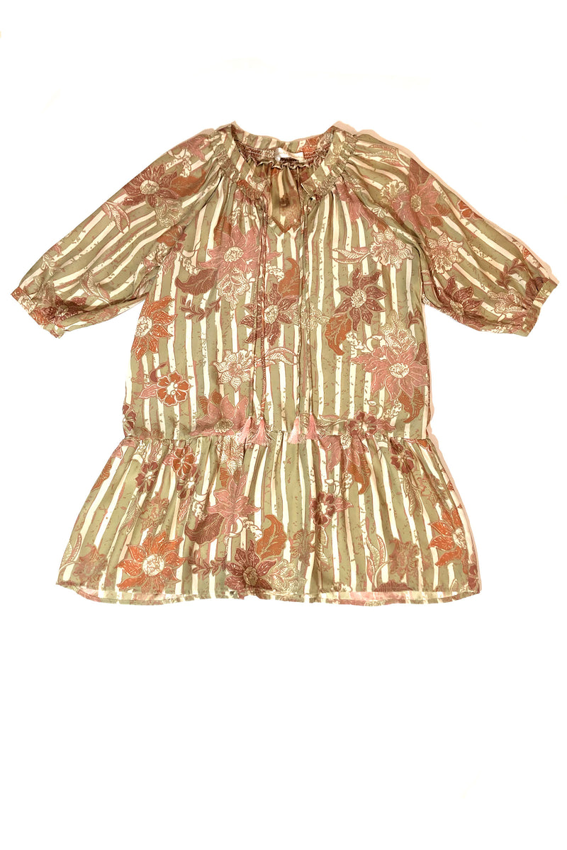 Natalie Martin Stevie Dress in Sunflower Stripe Print