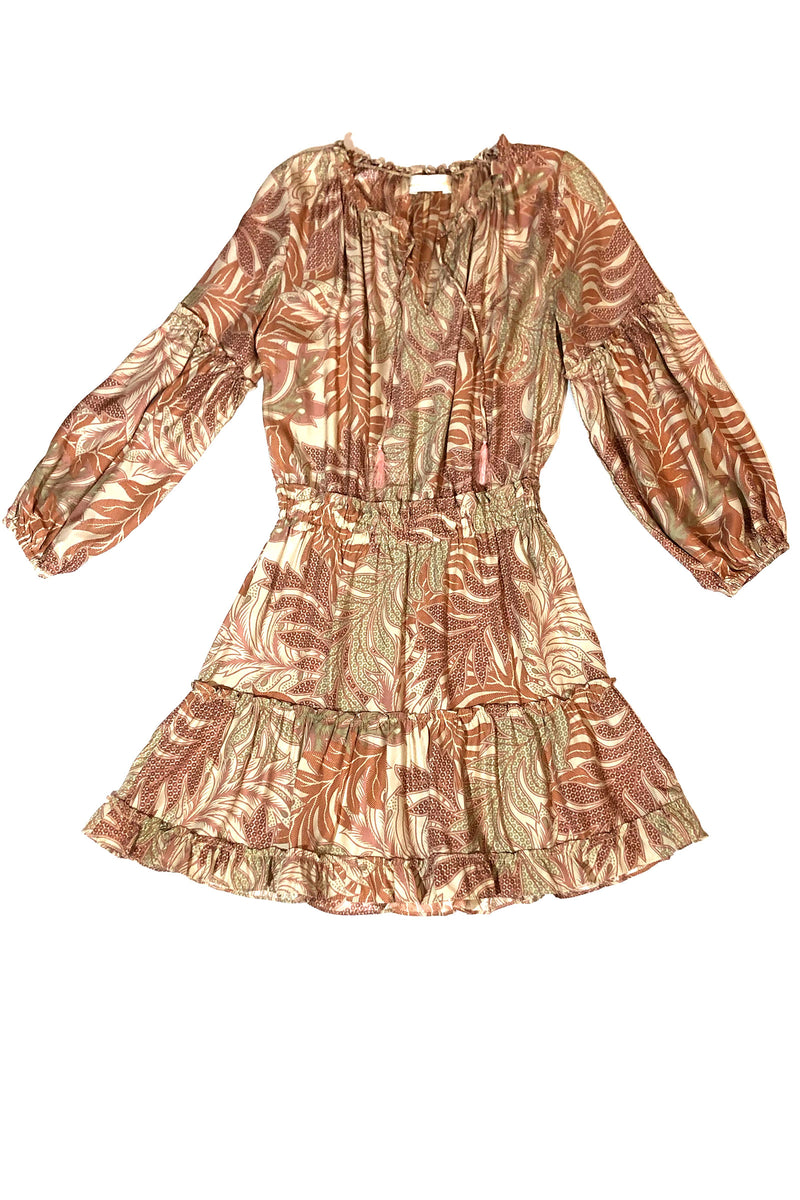 Natalie Martin Maggie Dress in Jungle Print Clay
