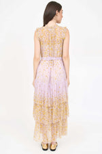 Christy Lynn Christian Dress in Falling Floral Mauve