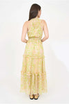 Christy Lynn Amanda Dress in Lime Leopard