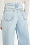 Frame Le High N Tight Wide Leg Crop Raw in Legacy Chew