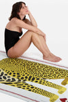 Inoui Editions Fouta 100 Queen Cheetah in Yellow
