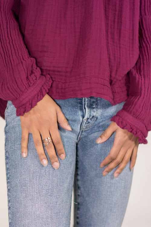 Melissa Joy Manning Set of 8 Gold Stacking Rings 14 Karat Gold, Pink Gold, Green Gold, and White Gold