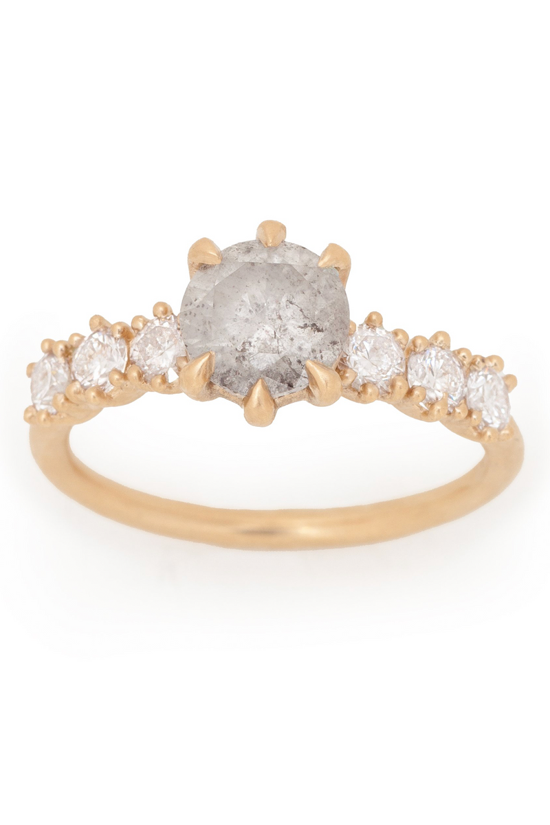 Valley Rose Isobel Galaxy Diamond Engagement Ring 1.52 Carat