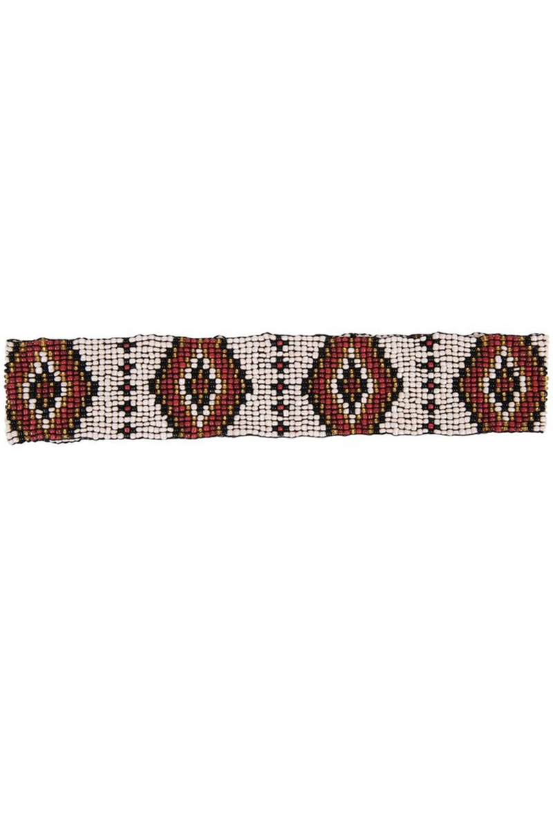Cocobelle Elastic Belt in Aztec Ivory