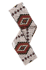 Cocobelle Elastic Belt in Aztec Ivory