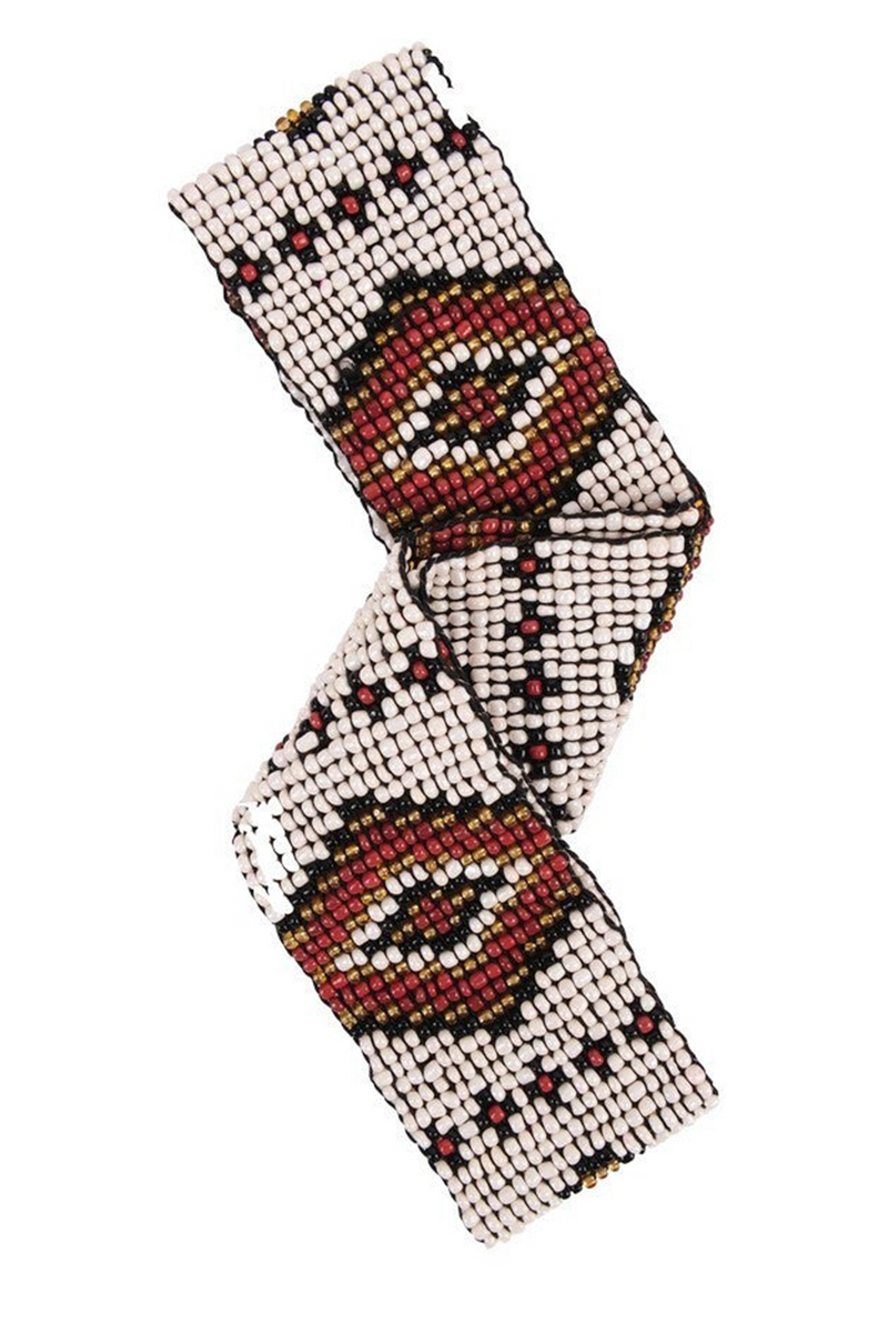Cocobelle Elastic Belt in Aztec Ivory