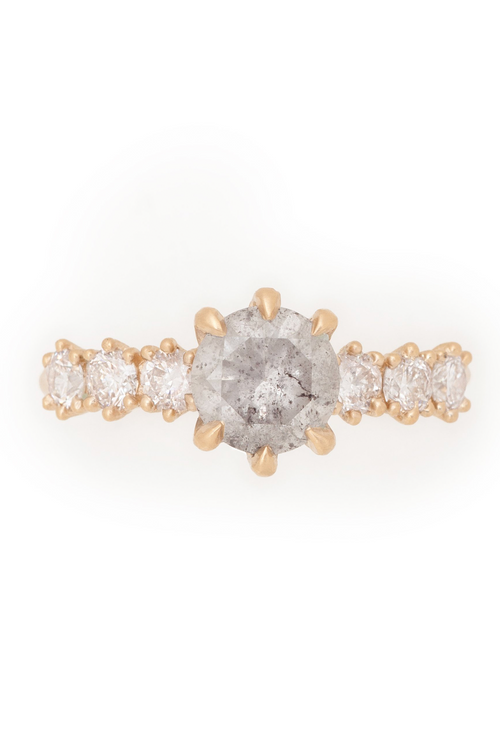 Valley Rose Isobel Galaxy Diamond Engagement Ring 1.52 Carat
