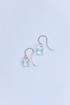 Melissa Joy Manning 14K Gold Emerald Cut Aquamarine Drop Earring